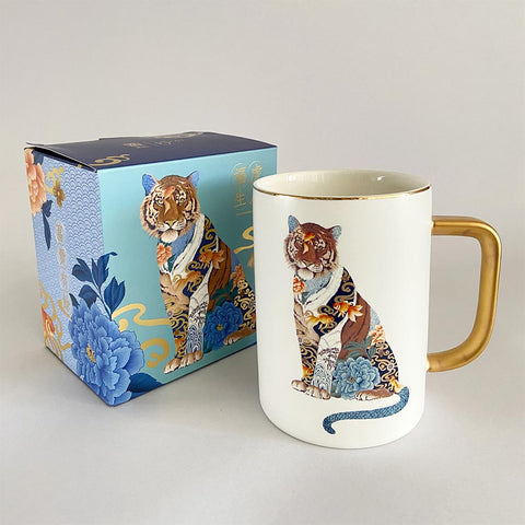 Chinese Zodiac Tiger Mug by Chris Chun