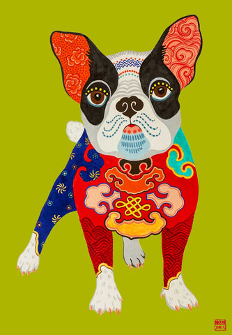 Chinese Zodiac Dog by Artist Chris Chun