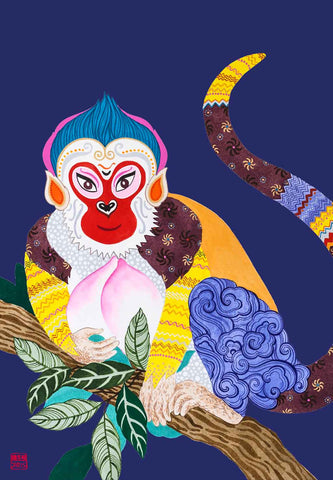 Chinese Zodiac Monkey by Artist Chris Chun