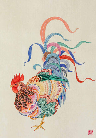 Chinese Zodiac Rooster by Artist Chris Chun