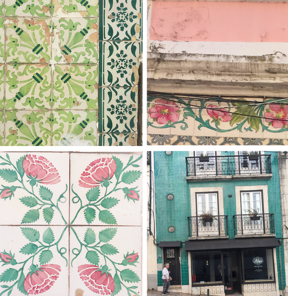 Pink and Green Tiles Lisbon from Chris Chun Trip