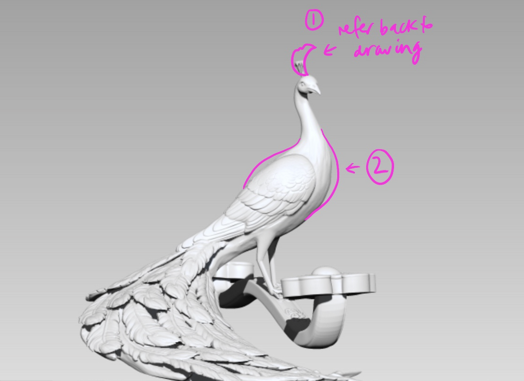 Chris Chun Peacock 3D Mock Up