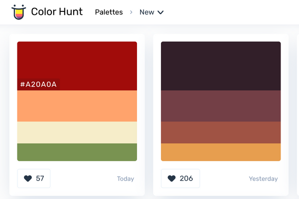 Shopify color pallet hunt