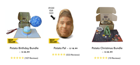 Shopify 事例 potato parcel