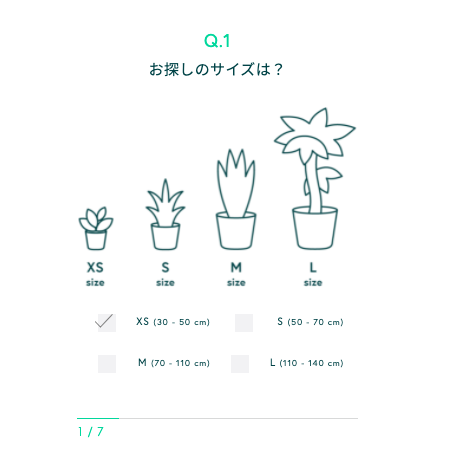 Shopify レコメンド機能 AND PLANTS 観葉植物