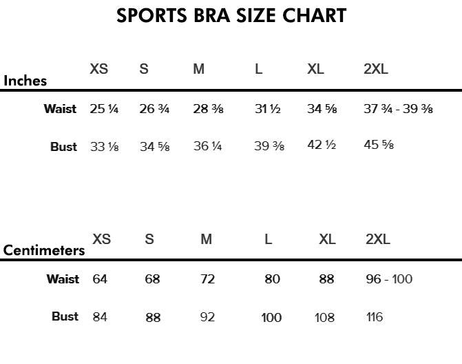 Sports Bra Size Chart, Black & White Plaid Fitness Set