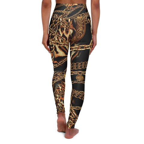 Printed Chain Leggings, rear view