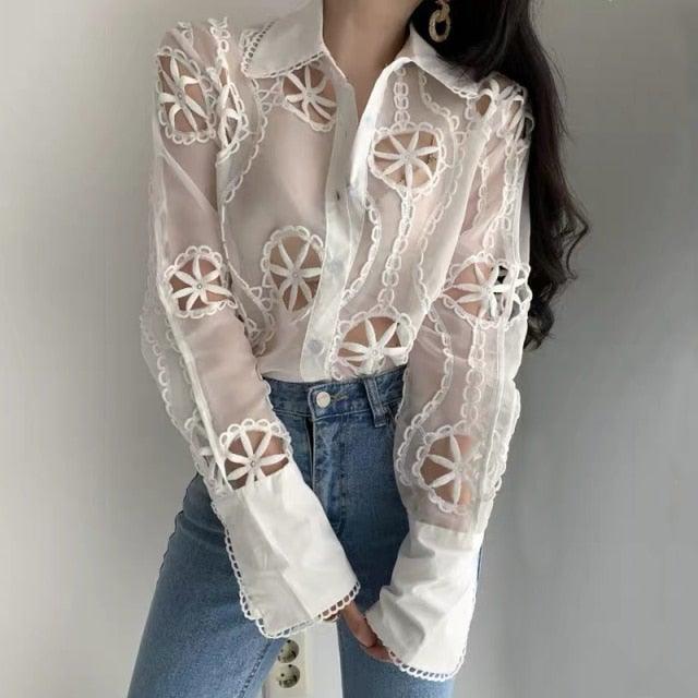 Adriana Embroidered Blouse