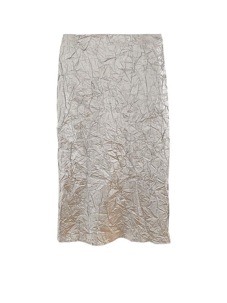 Agatha Metallic Silver Skirt
