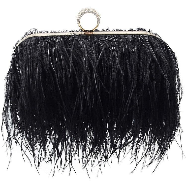 Charlotte Feather Clutch Bag