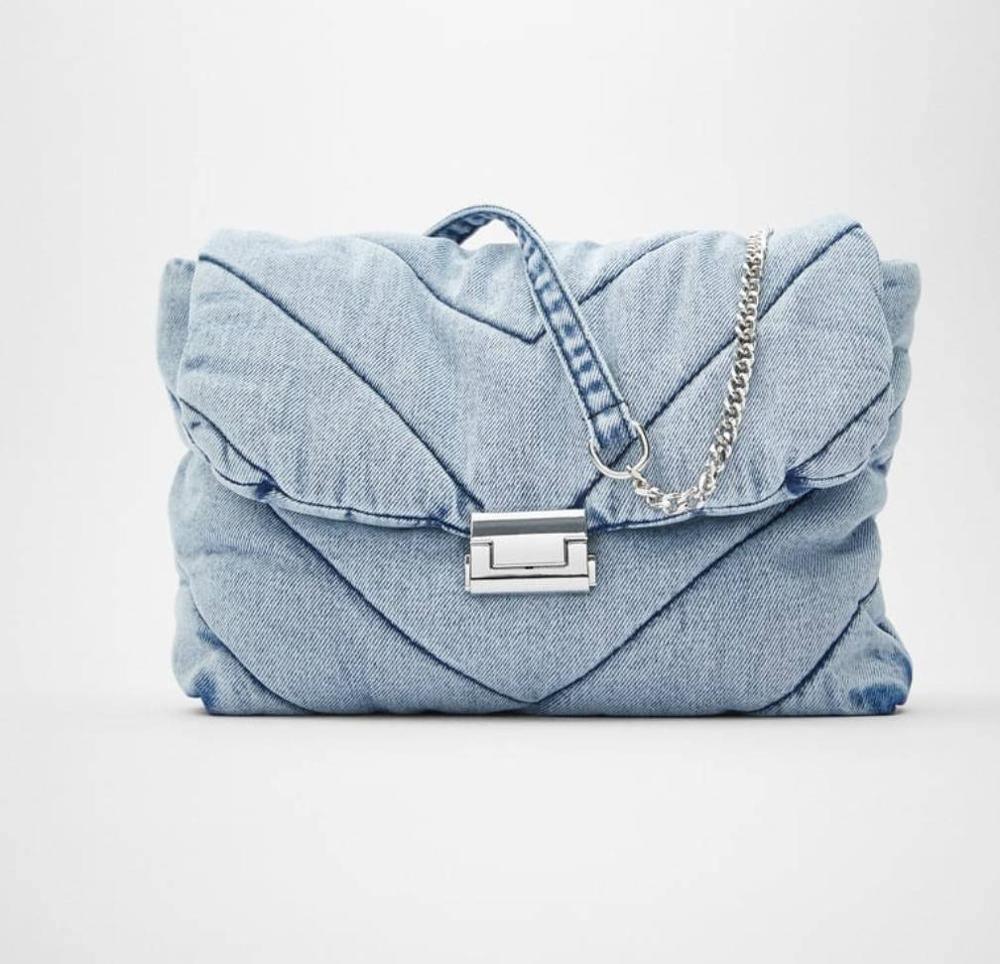 Denim Crossbody Handbag