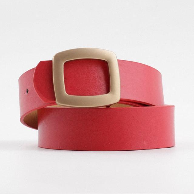 Elisa Gold Square Buckle Belt