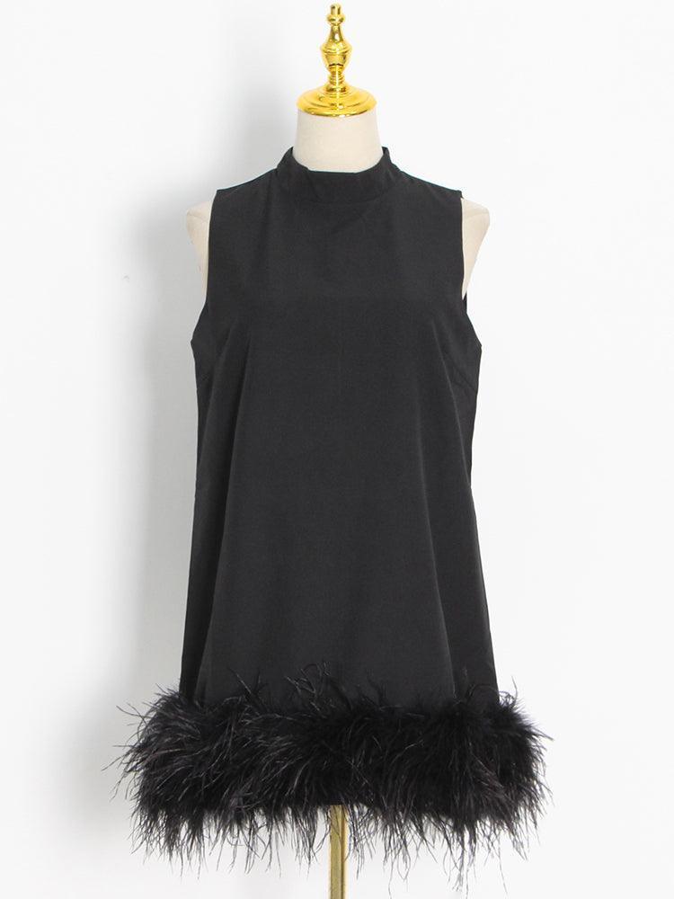 Kelsie Loose Feather Dress