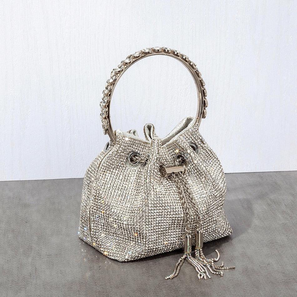 Sparkle Chain Metal Ring Bag