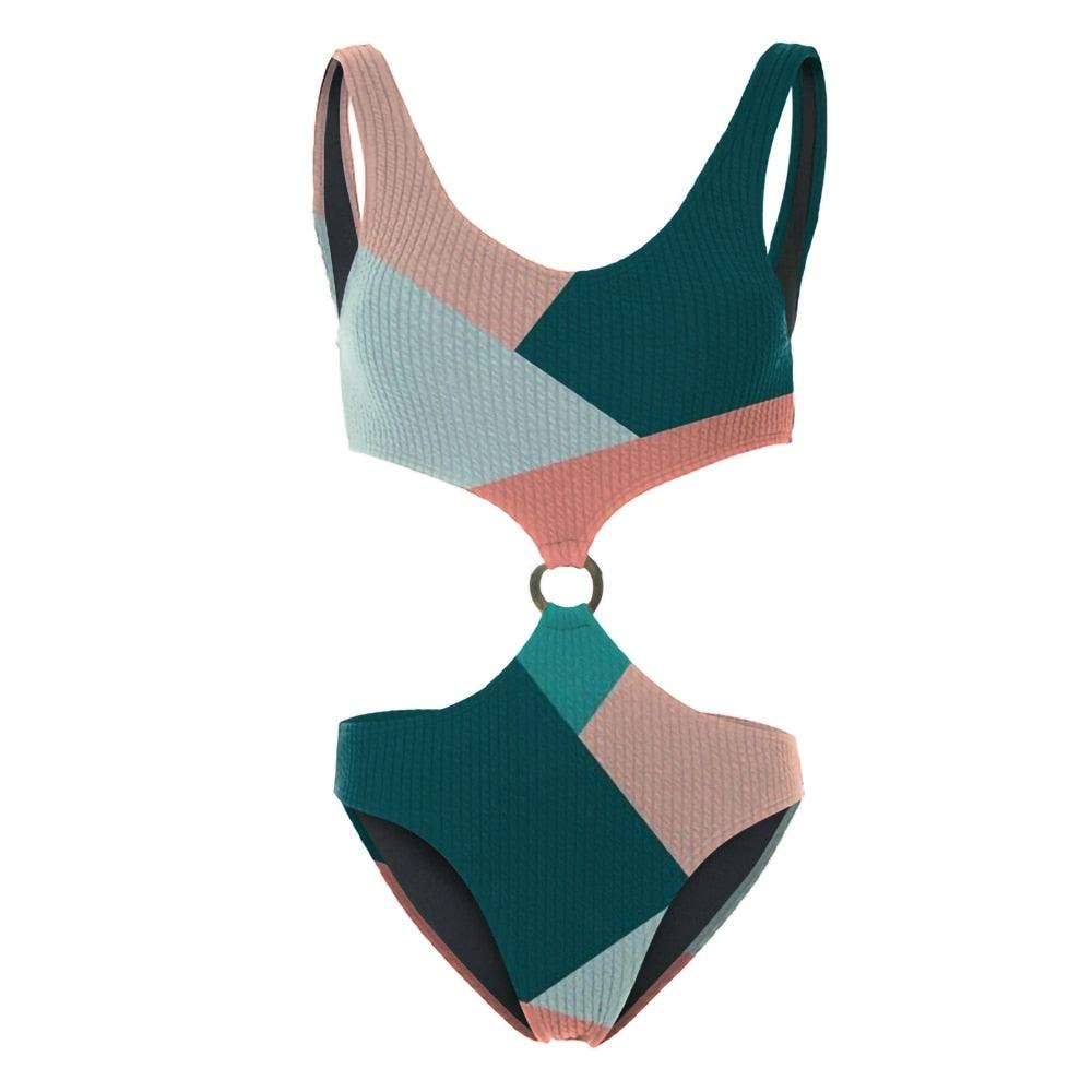 Susy Color Block Swimsuit