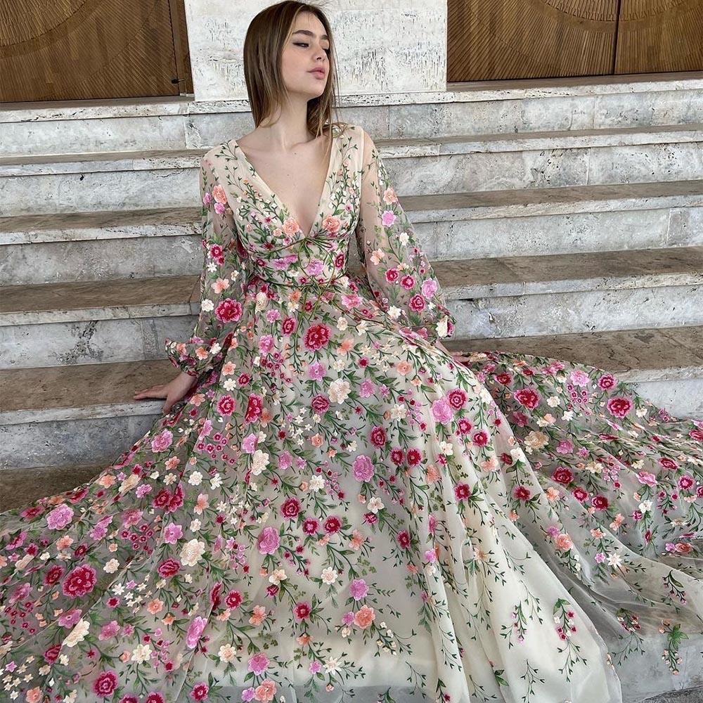 Yana Garden Tulle Gown