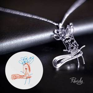 Download Turn Your Kid S Drawing Into Finely Crafted Personalized Necklace Revivly