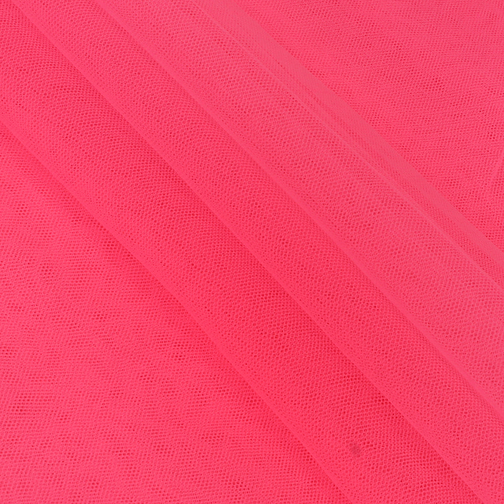 Neon Pink Chiffon Fabric