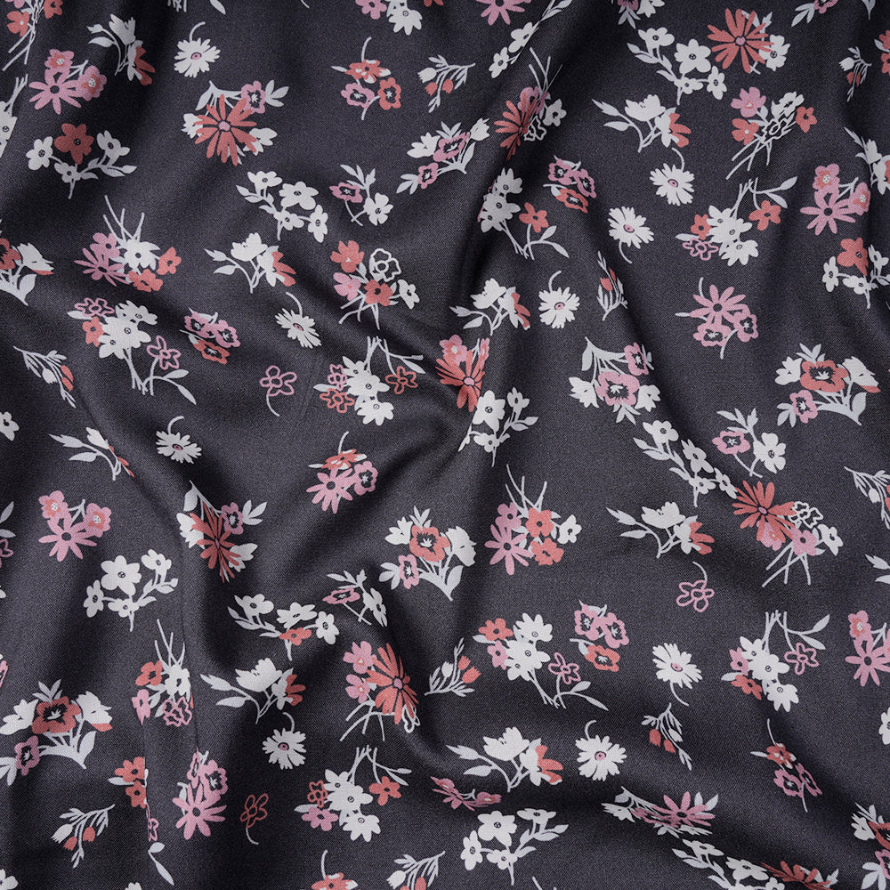 Black Viscose & Rayon Fabric, For Apparel, Plain at Rs 355/piece