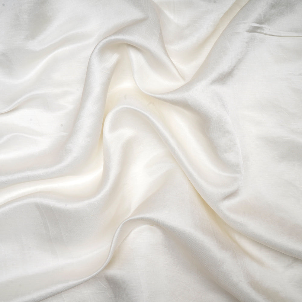 Buy White Cotton Linen Dyeable Fabric 68481/1