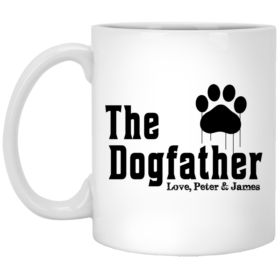 Father S Day Gift Dogfather Dog Dad Mug Personalized Custom Pet Mug Fu Happiness Engraved