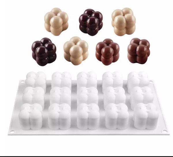 1pc 24 Half Circle Silicone Chocolate Molds Ice Cube Molds Homemade Baby Food  Molds Wax Melt Molds