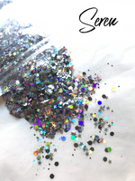 Seren Glitter  - Chunky Star Mix - Seren