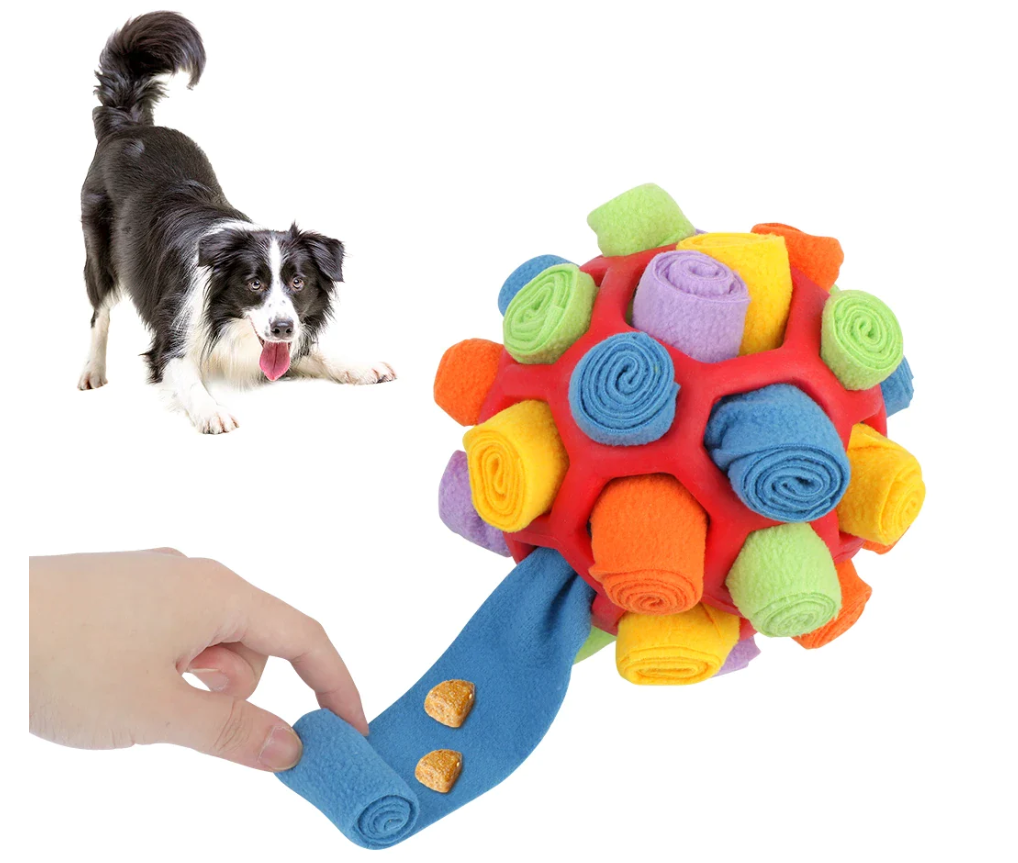 Doudele doudele small dog toy ball - interactive, teething,treat