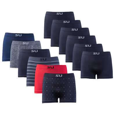 12 Pack - Seamfree Underwear - Men's Seamless Boxers, Seamfree Underwear