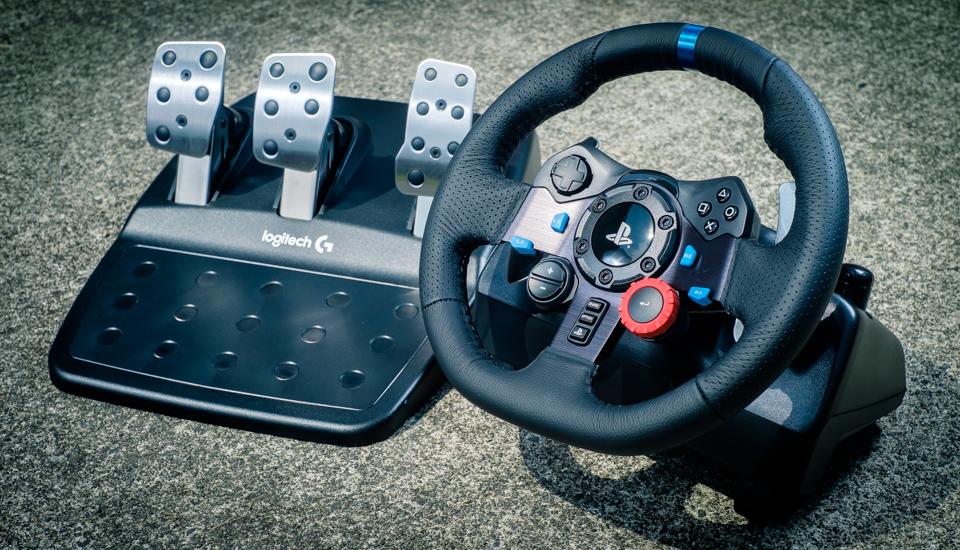 VOLANTE DE CARRERAS Y PEDALES LOGITECH G29 DRIVING FORCE PS4 PS3 Y