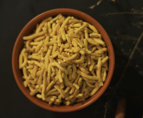 A bowl of Ratlami sev