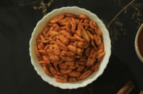 A bowl of spicy peanut