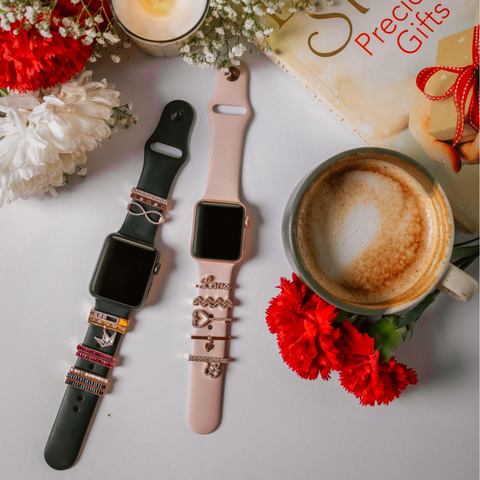 Assorted Watch Charms Jet Gems Smart Watch Apple Watch
