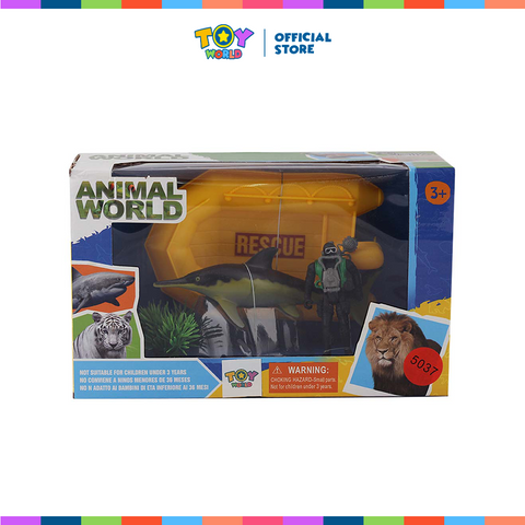 Toy World Animal World of Fishes with Action Figures for Kids
