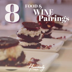 food and wine pairing guide, 8 food and wine pairings, Humanity Wine Co. guides