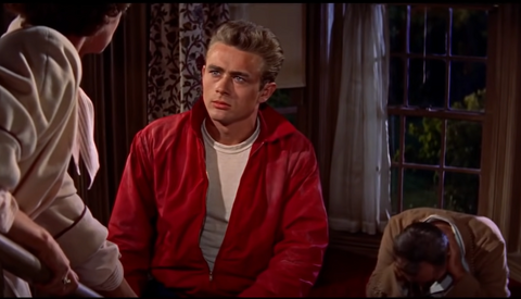 Rebel Without A Cause, 1955. (Warner Bros.) James Dean Red Jacket