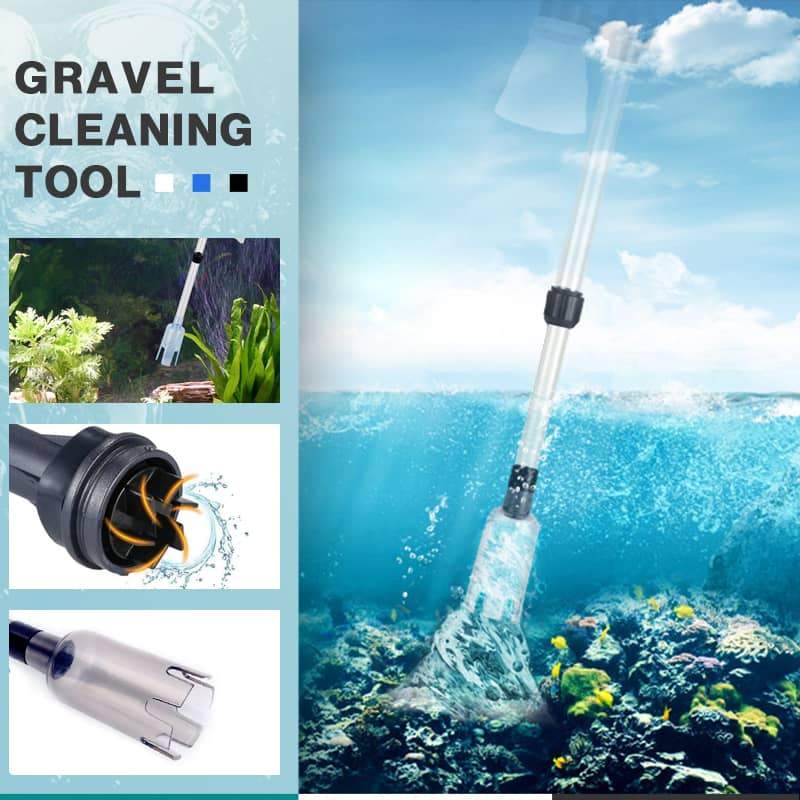 fish aquarium accessories Electric Aquarium Gravel Cleaner Powerful Suction Aquarium Syphon Operated Fish Tank Sand Washer Vacuum Water Filter Pump sponge filter air pump