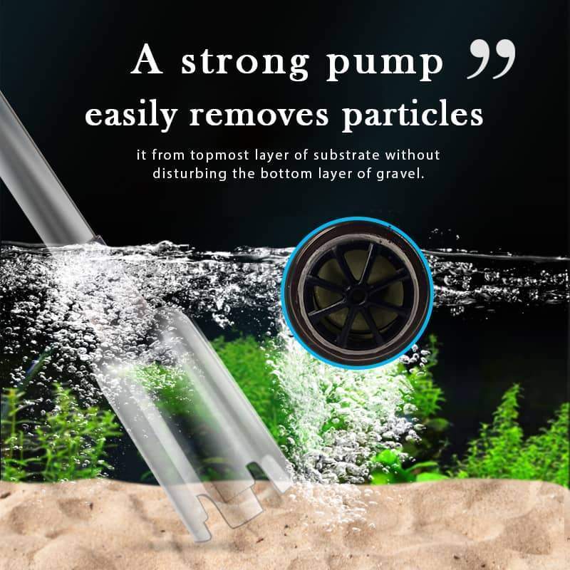 fish aquarium accessories Electric Aquarium Gravel Cleaner Powerful Suction Aquarium Syphon Operated Fish Tank Sand Washer Vacuum Water Filter Pump sponge filter air pump