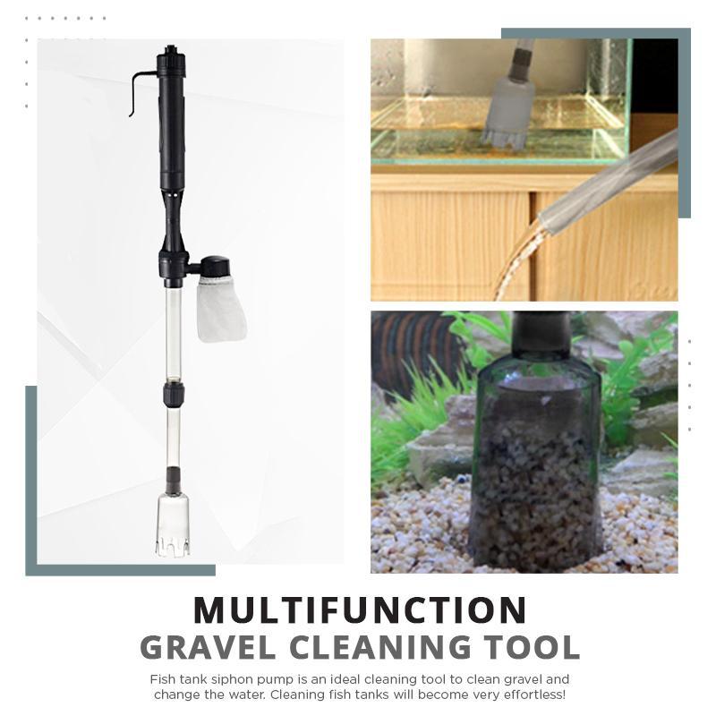 fish aquarium accessories Electric Aquarium Gravel Cleaner Powerful Suction Aquarium Syphon Operated Fish Tank Sand Washer Vacuum Water Filter Pump sponge filter air pump