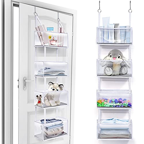 ULG Over The Door Shoe Organizer with 2 Extra Large Clear Pockets 2 Pa