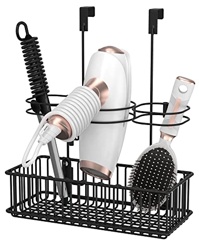 ULG Chrome Hair Tool Organizer 6 Adjustable Height Hair Dryer Holder Under  Sink