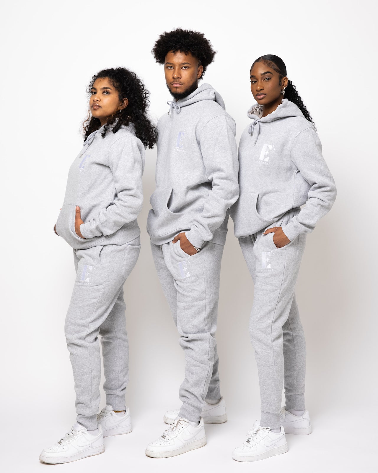 image for E's Element Essential Sweatsuit Set In Light Grey