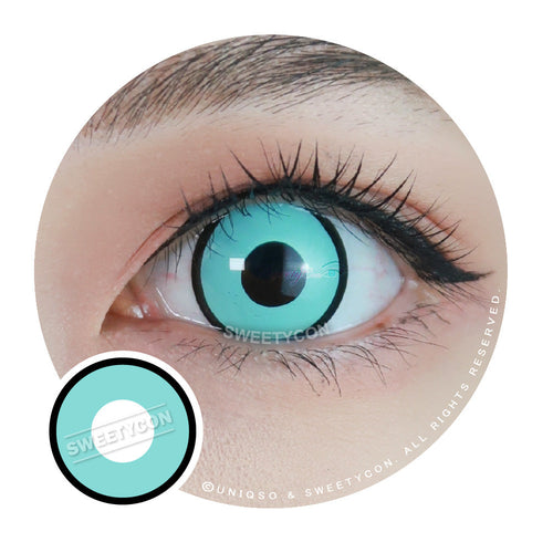 CrazyLab Small Iris Sanpaku White Circle Lenses