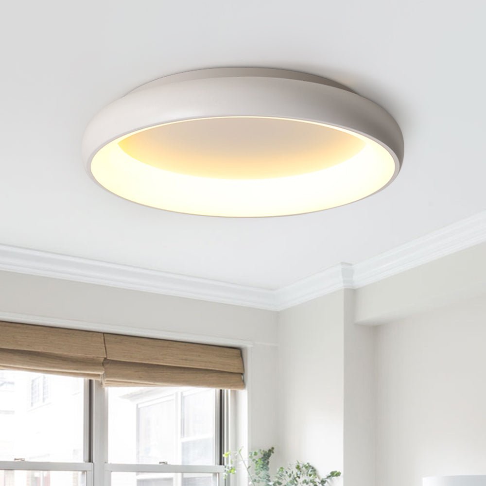 Double Circle Bedroom Flush Mount Light Acrylic Simplicity Small/Large LED  Ceiling Lighting in Gold, Warm/White Light - Clearhalo