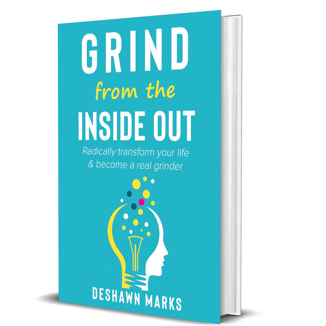 An image of the cover the “Grind From The Inside Out” book.