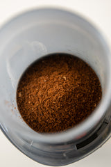 Ground coffee in Aeropress Go