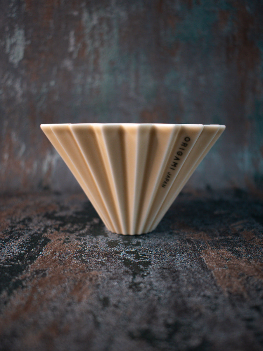 Origami Ceramic Coffee Server Matte Green