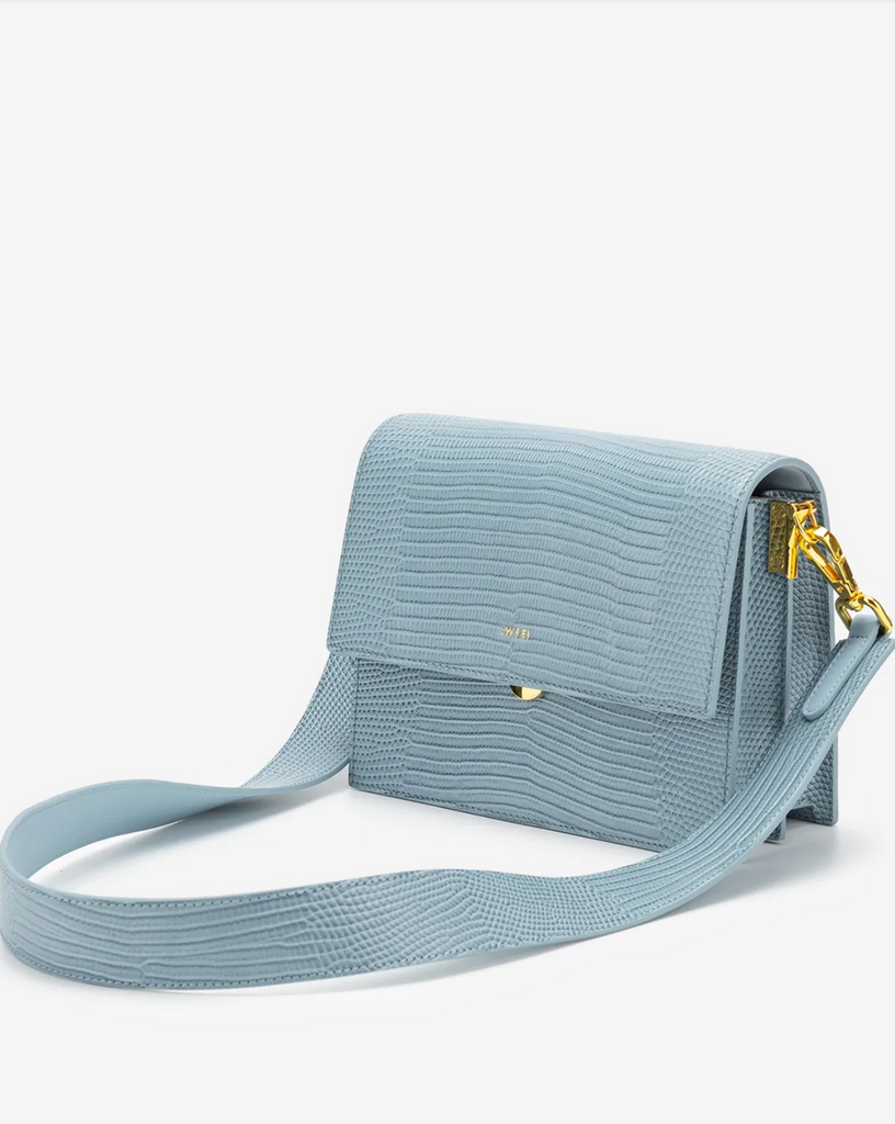 JW Pei Mini Flap Bag - Lilac Croc – Night Market PH