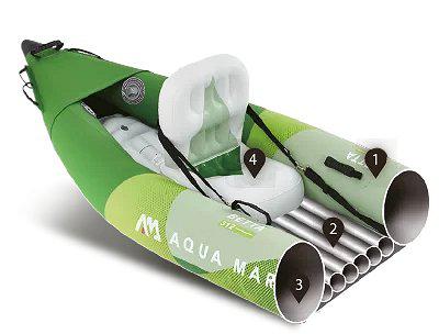 Kayak Gonflable Aqua Marina BETTA 475 15.7 3 Personnes