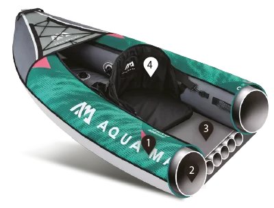 Kayak Aqua Marina Laxo 285 1 personne 9.4